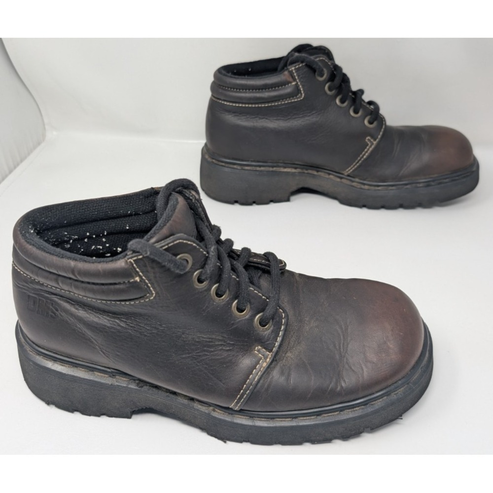 Dr Martens Boots Mens UK Size 8 US 9 Brown Leather Chukka England Chunky VTG Y2K